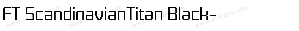 FT ScandinavianTitan Black字体转换